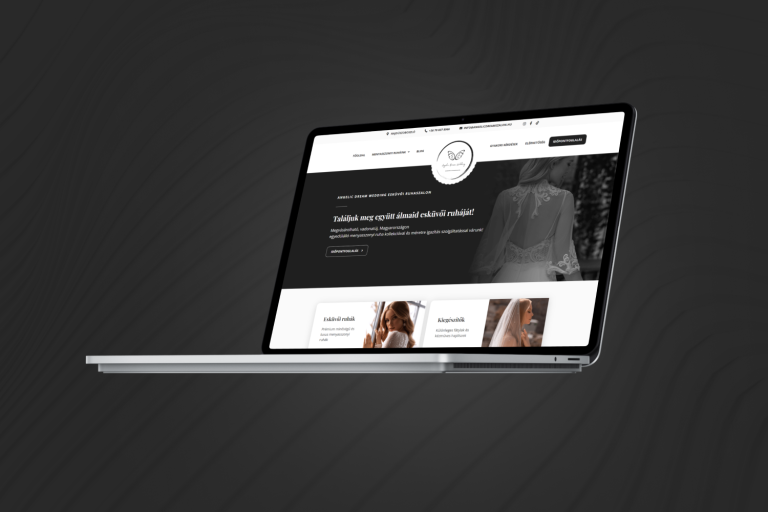 Angelic Dream Weding esküvői ruhaszalon weboldal tervek